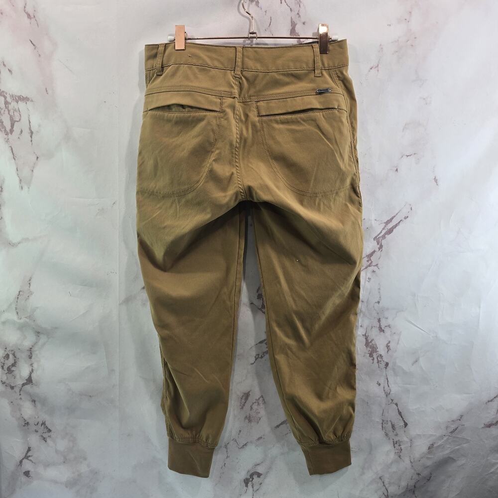 Prana Pants Womens 2 26 Yellow Brown Sky Canyon Jogger Crop Drawstring Zip